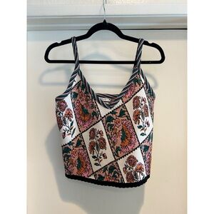 Floral Knit Crop Top